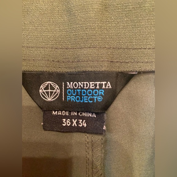 Mondetta Outdoor Project Men’s Stretch Green Chino Pant 36x34 - Picture 7 of 9
